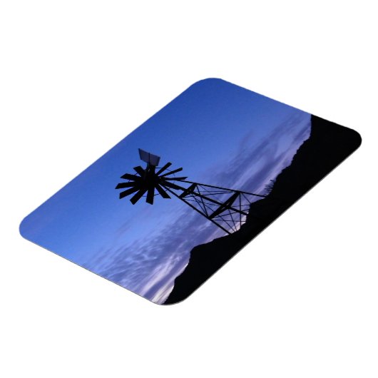 Silhouette einer Windmühle Magnet (Linke Seite)