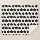 Silhouette eines Ahornblattes Sherpadecke (Vorderseite (Horizontal))