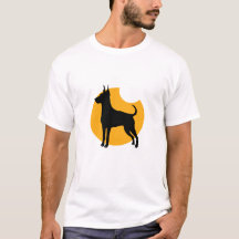 Silhouette eines Dobermans