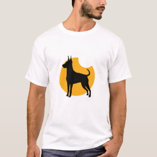 Silhouette eines Dobermans T-Shirt