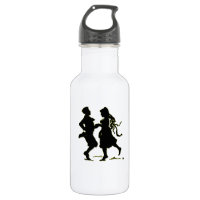 Silhouette eines Ehepaares, das jig tanzt