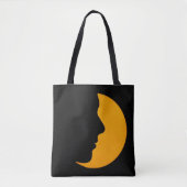 Silhouette eines Frauengesichts. Tasche (Vorderseite)