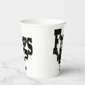 Silhouette eines Frosches Klettern in das Wort 'Fr Pappbecher (Rechts)