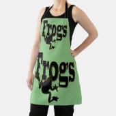 Silhouette eines Frosches Klettern in das Wort 'Fr Schürze (InSitu)