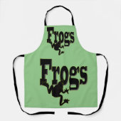 Silhouette eines Frosches Klettern in das Wort 'Fr Schürze (Vorderseite)