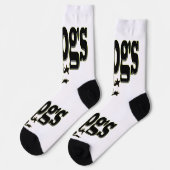 Silhouette eines Frosches Klettern in das Wort 'Fr Socken (Linkes Detail)