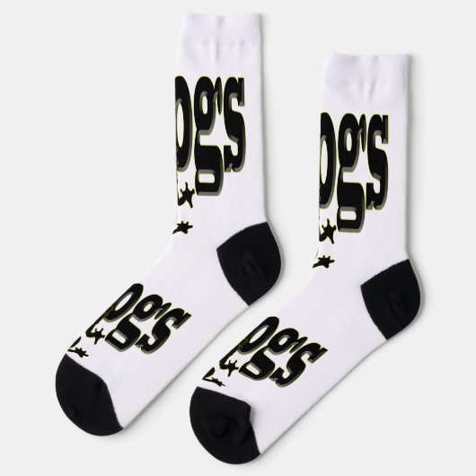 Silhouette eines Frosches Klettern in das Wort 'Fr Socken (Linkes Detail)