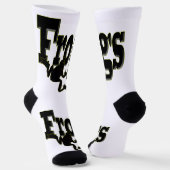 Silhouette eines Frosches Klettern in das Wort 'Fr Socken (Gewinkelt)