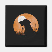 Silhouette eines Jagdschwarzes oder eines Gelben L Magnet (Vorne)