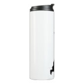 Silhouette eines Kriegers Thermosbecher (Nach links gedreht)