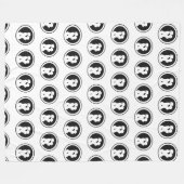 Silhouette eines lesbischen Ehepaares Kiss Fleecedecke (Vorderseite (Horizontal))