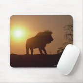 Silhouette eines Löwen Mousepad (Mit Mouse)