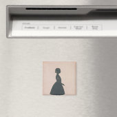 Silhouette eines Mädchens mit einem Seil Magnet (In Situ (Geschirrspüler))