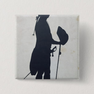 Silhouette eines Mannes Button