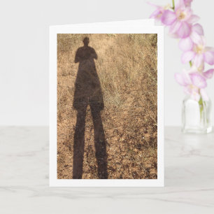 Silhouette eines Mannes Karte