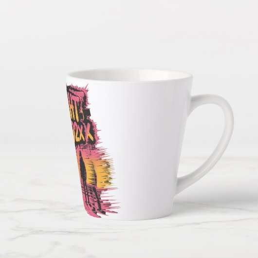 Silhouette eines Mannes stehend am Strand Latte Ta Milchtasse (Rechts)