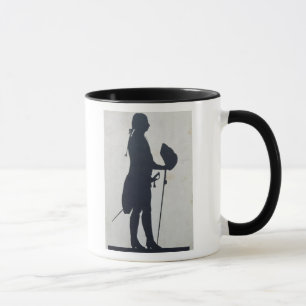 Silhouette eines Mannes Tasse