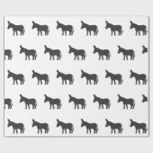 Silhouette eines Maultiers Geschenkpapier (Flach)