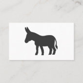 Silhouette eines Maultiers Visitenkarte (Rückseite)