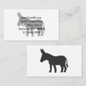 Silhouette eines Maultiers Visitenkarte (Vorne/Hinten)