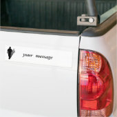 Silhouette eines Menschen Autoaufkleber (Auf Lkw)