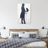 Silhouette eines Menschen Leinwanddruck (Insitu (Schlafzimmer))