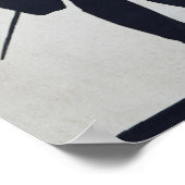 Silhouette eines Menschen Poster (Ecke)