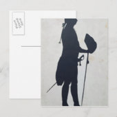 Silhouette eines Menschen Postkarte (Vorne/Hinten)