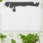 Silhouette eines Paares Geschirrtuch (Gefaltet)