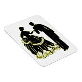 Silhouette eines Paares in Liebe Magnet (Rechte Seite)