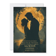 Silhouette eines romantischen Ehepaares