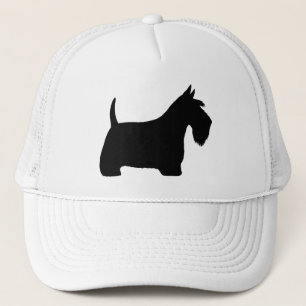 Silhouette eines Schottischen Terriers Truckerkappe