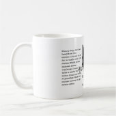 Silhouette eines Sitzhundes Kaffeetasse (Links)