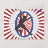 Silhouette eines Skaters - Postkarte (Vorderseite)