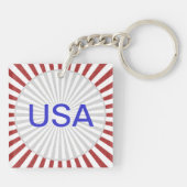 Silhouette eines Skaters - Schlüsselanhänger (Rückseite)