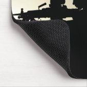 Silhouette eines Squad-Schusswaffenspielers Mousepad (Ecke)