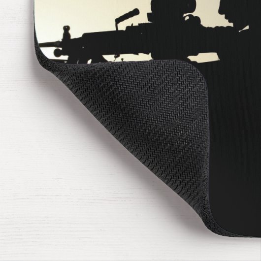 Silhouette eines Squad-Schusswaffenspielers Mousepad (Ecke)