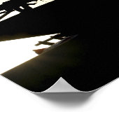 Silhouette eines Squad-Schusswaffenspielers Poster (Ecke)