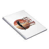 Silhouette eines Tänzers - Psalm-basiertes Design Notizblock (Rechte Seite)