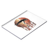 Silhouette eines Tänzers - Psalm-basiertes Design Notizblock (Linke Seite)