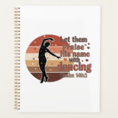 Silhouette eines Tänzers - Psalm-basiertes Design Planer (Vorderseite)