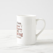 Silhouette eines Tänzers - Psalm-basiertes Design Porzellantasse (Rechts)