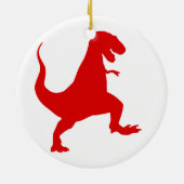 Silhouette eines Tyrannosaurus-Rex Keramik Ornament (Hinten)