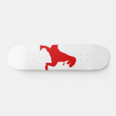 Silhouette eines Tyrannosaurus-Rex Skateboard (Horizontal)
