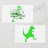 Silhouette eines Tyrannosaurus-Rex Visitenkarte (Vorne/Hinten)