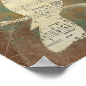 Silhouette eines Vogels Poster (Ecke)