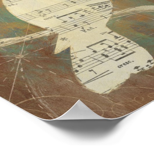 Silhouette eines Vogels Poster (Ecke)