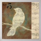 Silhouette eines Vogels Poster (Vorne)