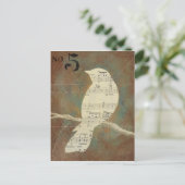 Silhouette eines Vogels Postkarte (Stehend Vorderseite)