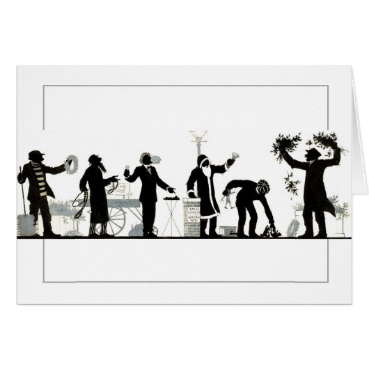 Silhouette eines Weihnachtsmarktes (Vorderseite (Horizontal))